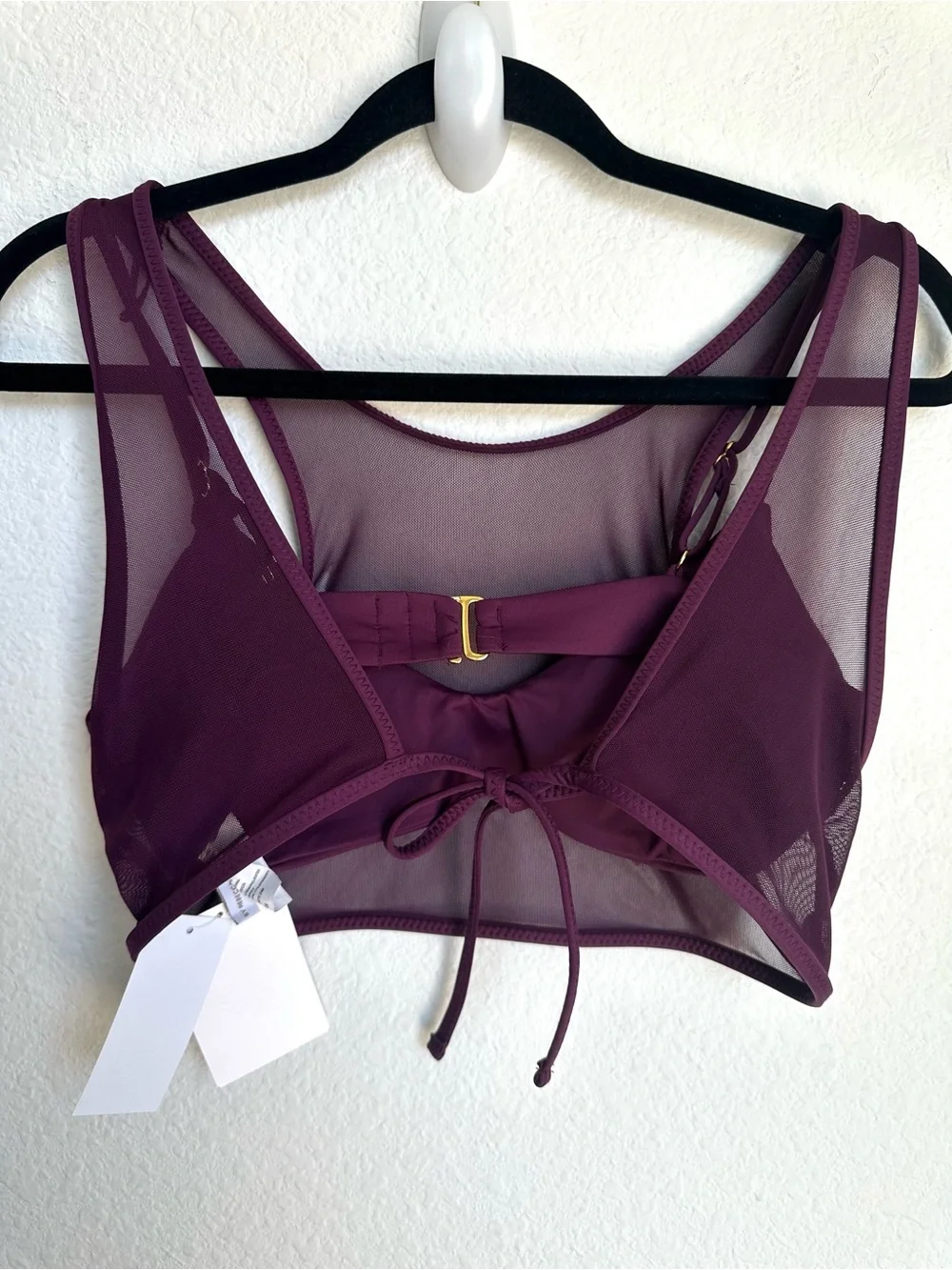 BECCA two piece Muse Layered Bralette‎ Bikini set top bottom Medium swimwear